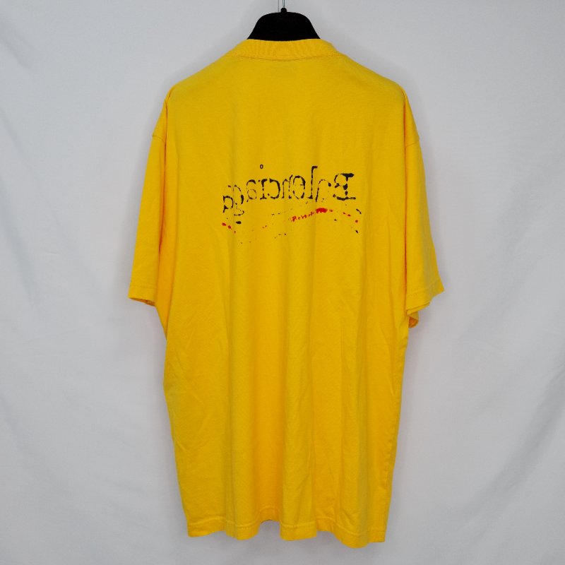 Balenciaga 巴黎世家 Political Campaign黃色手寫體 刺繡標誌 上衣-2