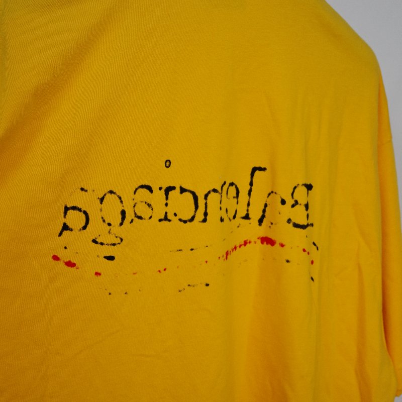 Balenciaga 巴黎世家 Political Campaign黃色手寫體 刺繡標誌 上衣-5