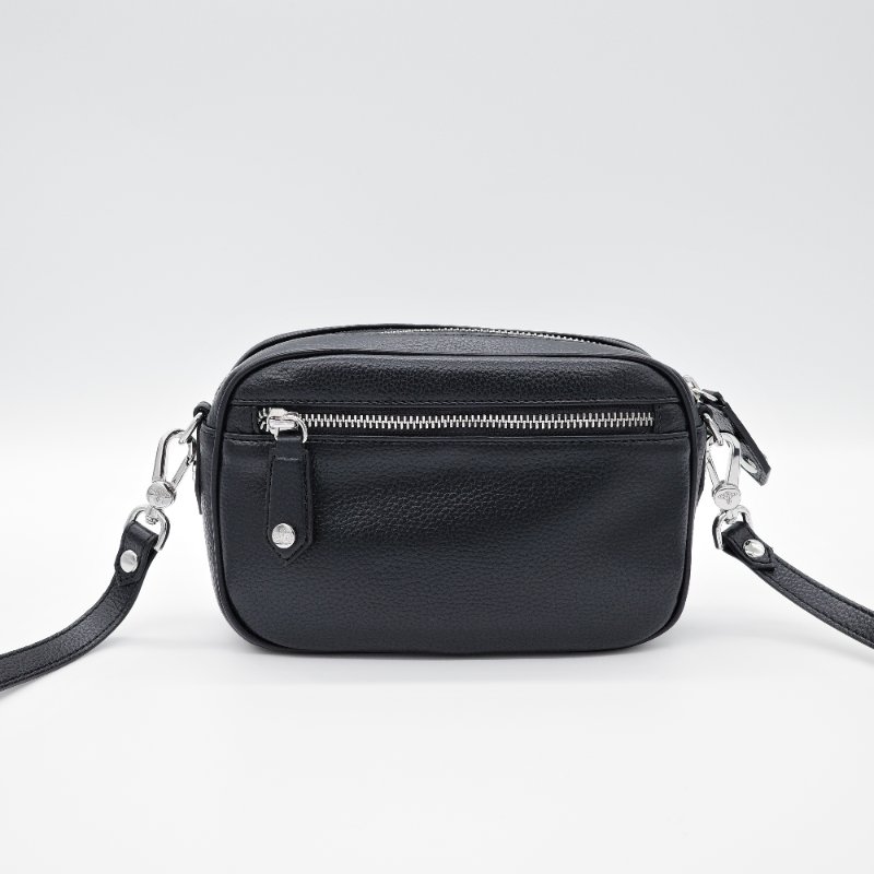 Vivienne Westwood 西太后 Anna 黑色 粒面仿皮 相機包 斜背包-4