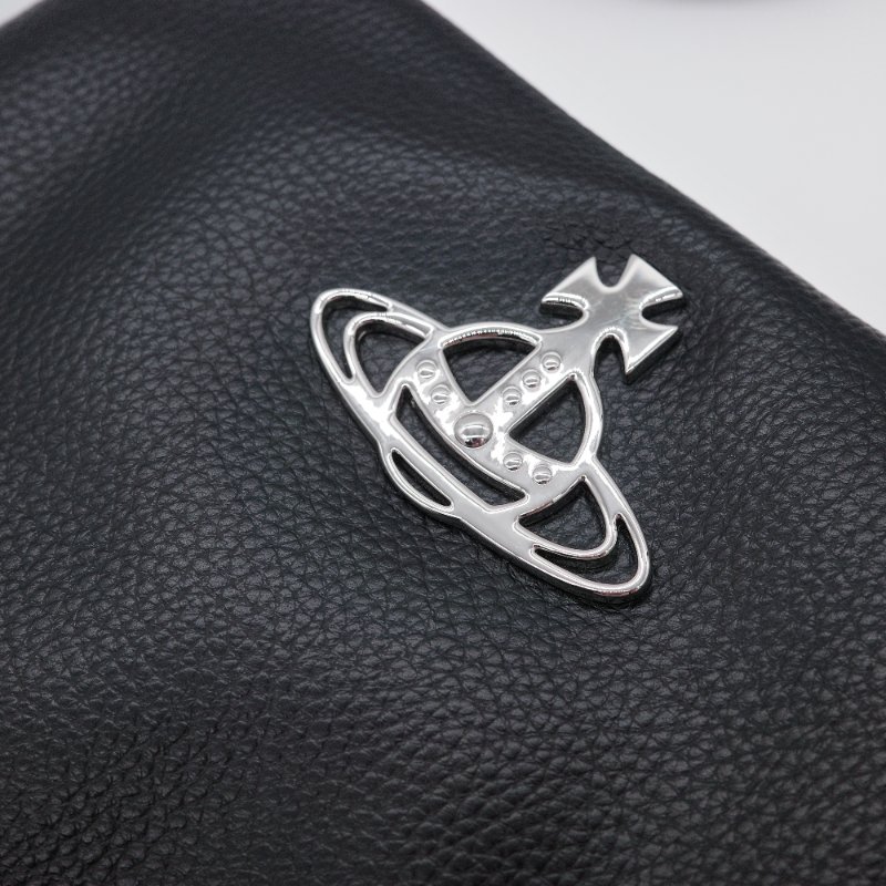 Vivienne Westwood 西太后 Anna 黑色 粒面仿皮 相機包 斜背包-6