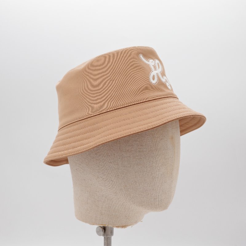 Hermes愛馬仕 經典標誌 米色 棉質 漁夫帽-8