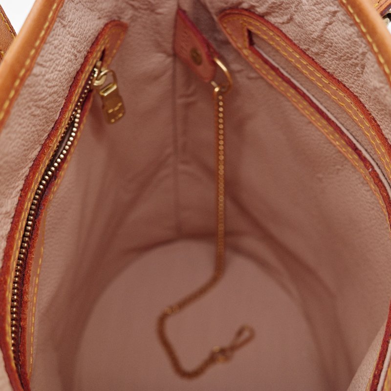 Louis Vuitton 路易威登Petit Bucket PM 經典 老花 帆布牛皮 單肩包 水桶包 肩背包-11
