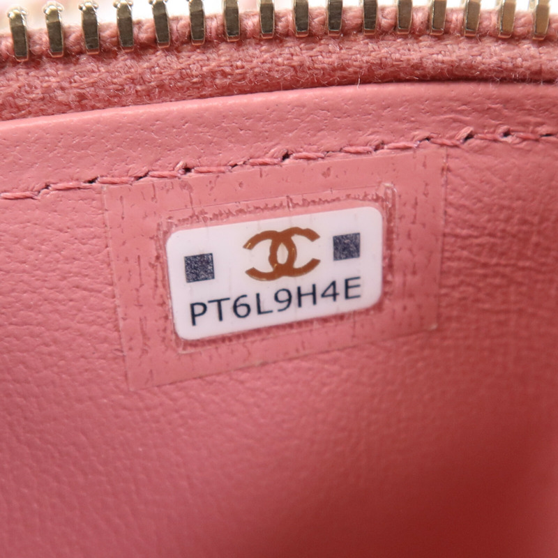 CHANEL 羊皮皮革Vanity Case金扣鏈帶肩背袋-7