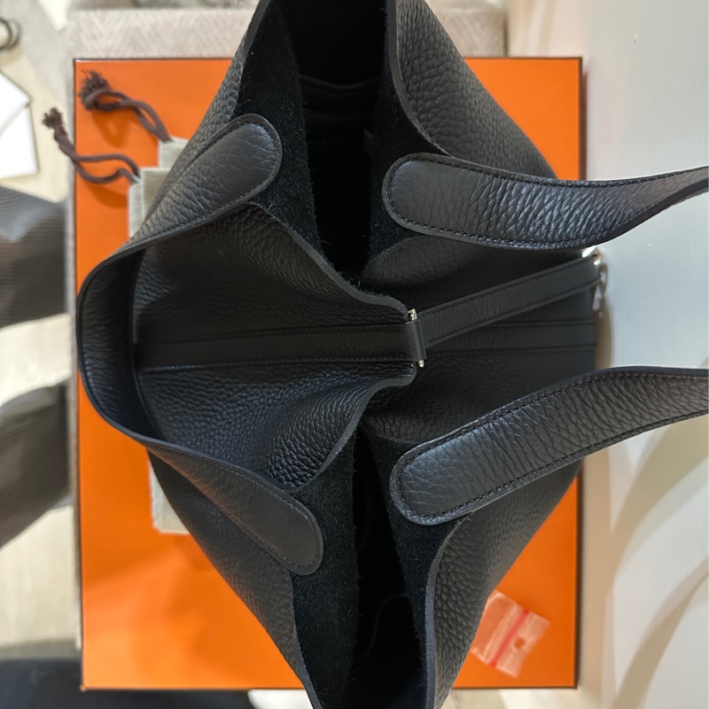 Hermes Picotin 22 黑銀W刻（極新二手、全配、美國專櫃購入）-3