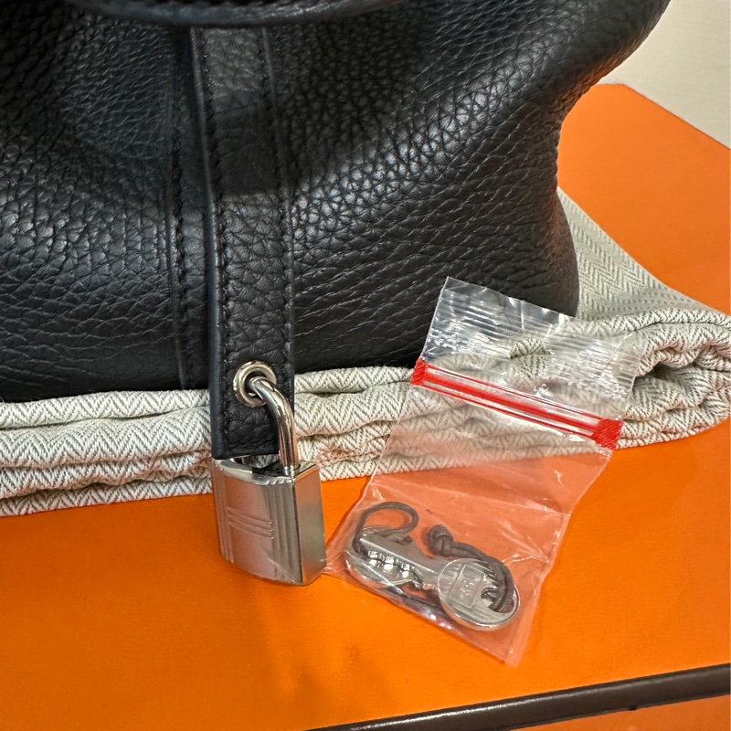 Hermes Picotin 22 黑銀W刻（極新二手、全配、美國專櫃購入）-15