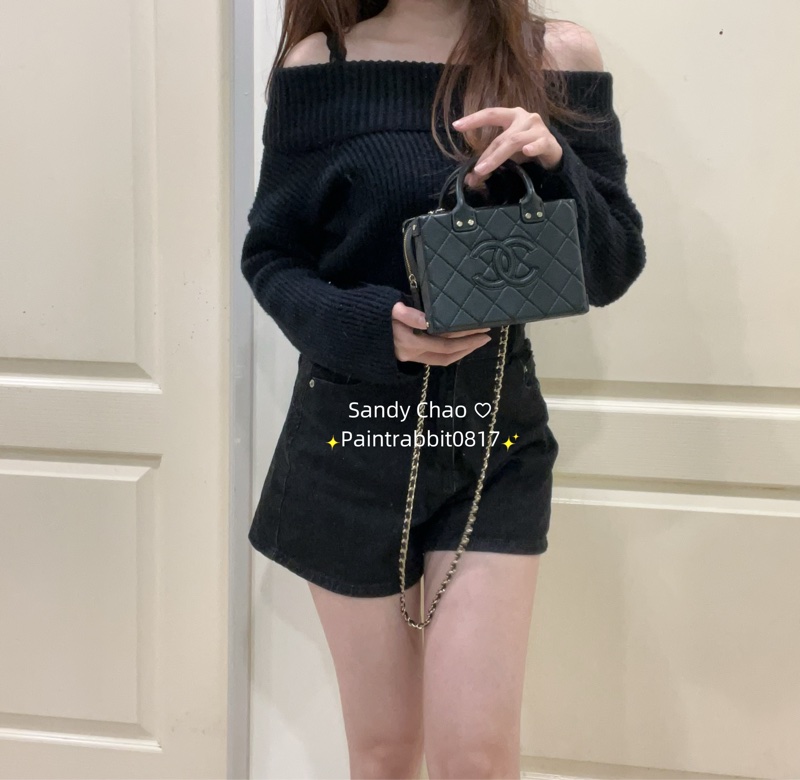 ෆ Chanel手提盒子包mini🈶發票-0