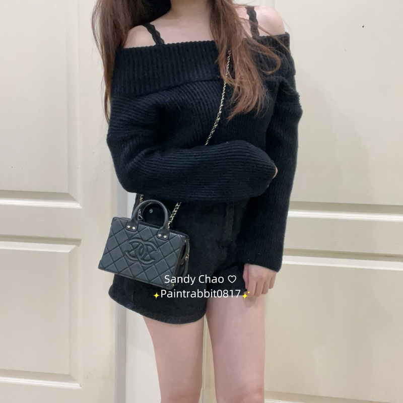 ෆ Chanel手提盒子包mini🈶發票-1