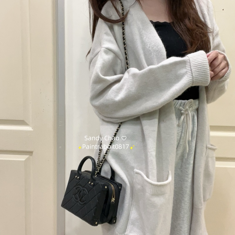 ෆ Chanel手提盒子包mini🈶發票-2