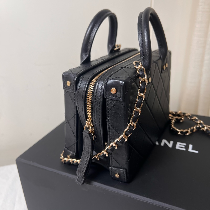 ෆ Chanel手提盒子包mini🈶發票-9