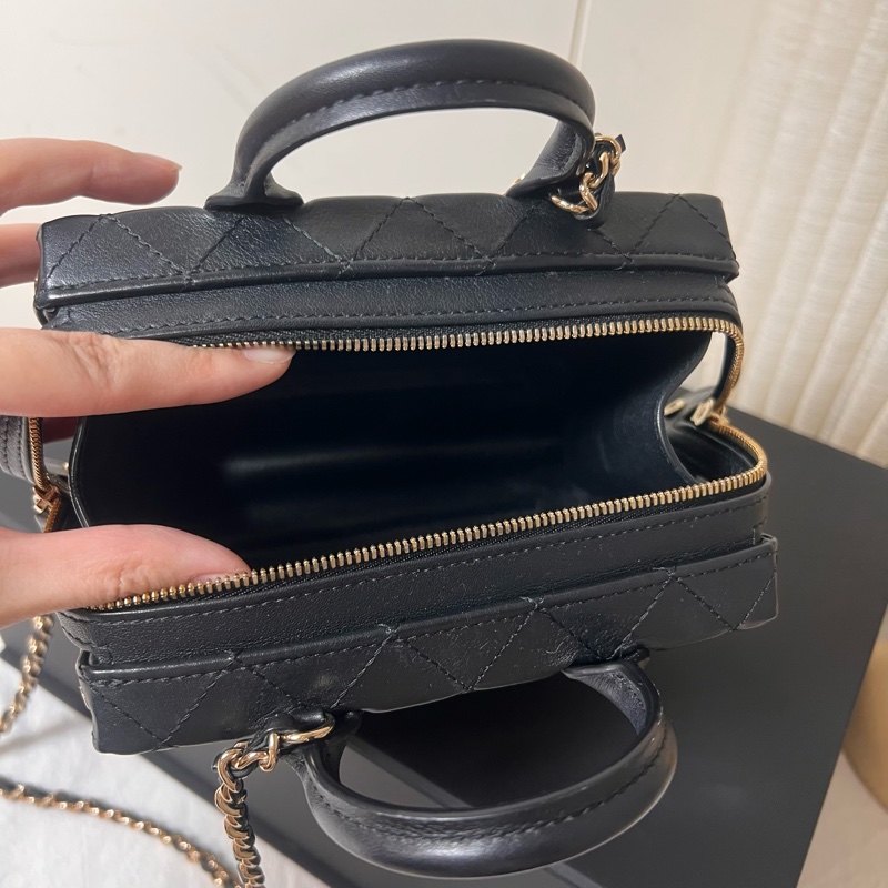 ෆ Chanel手提盒子包mini🈶發票-15