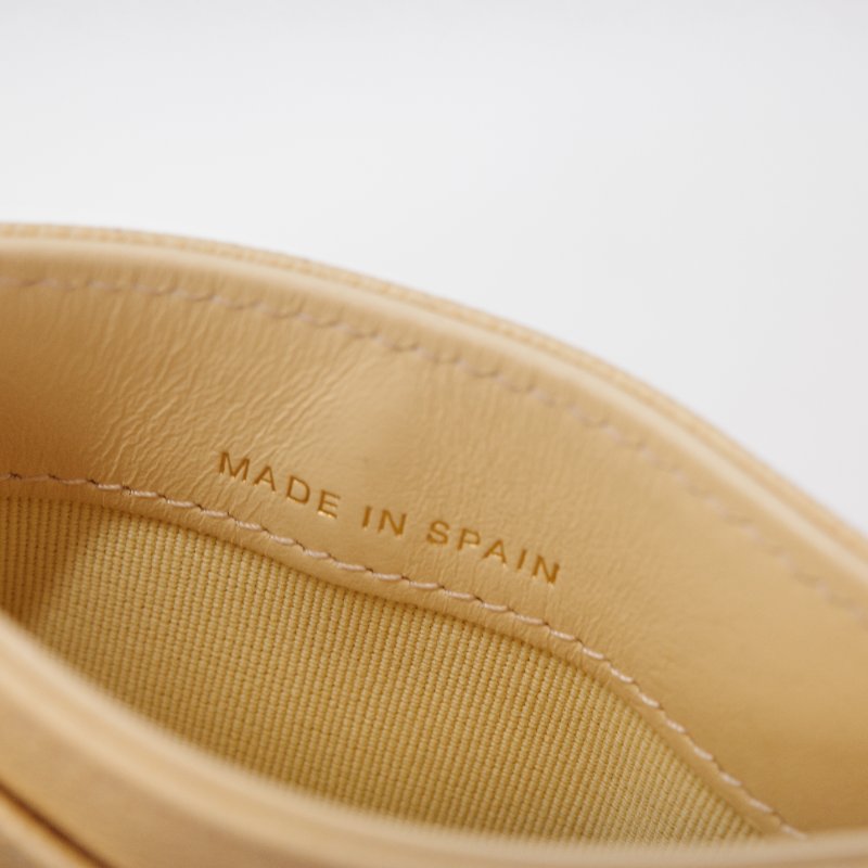 Chanel 香奈兒 經典 米黃色 魚子醬小牛皮 卡夾-5