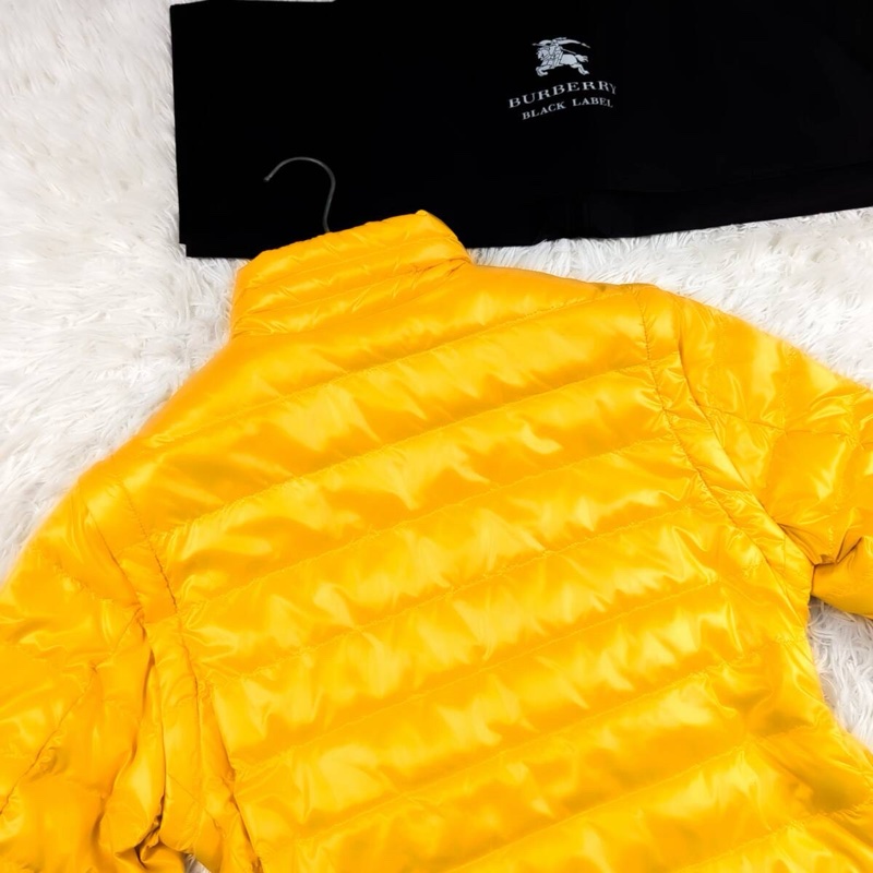 未使用級｜真品BURBERRY BLACK LABEL真羽絨服 巴寶莉黑標-13