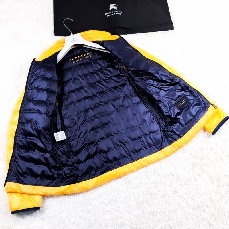 未使用級｜真品BURBERRY BLACK LABEL真羽絨服 巴寶莉黑標-14