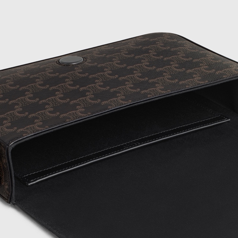 Celine 男士 翻蓋斜跨包均碼碼常規、24cm*16cm*5cm-3