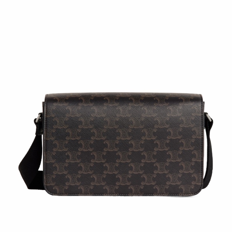 Celine 男士 翻蓋斜跨包均碼碼常規、24cm*16cm*5cm-4