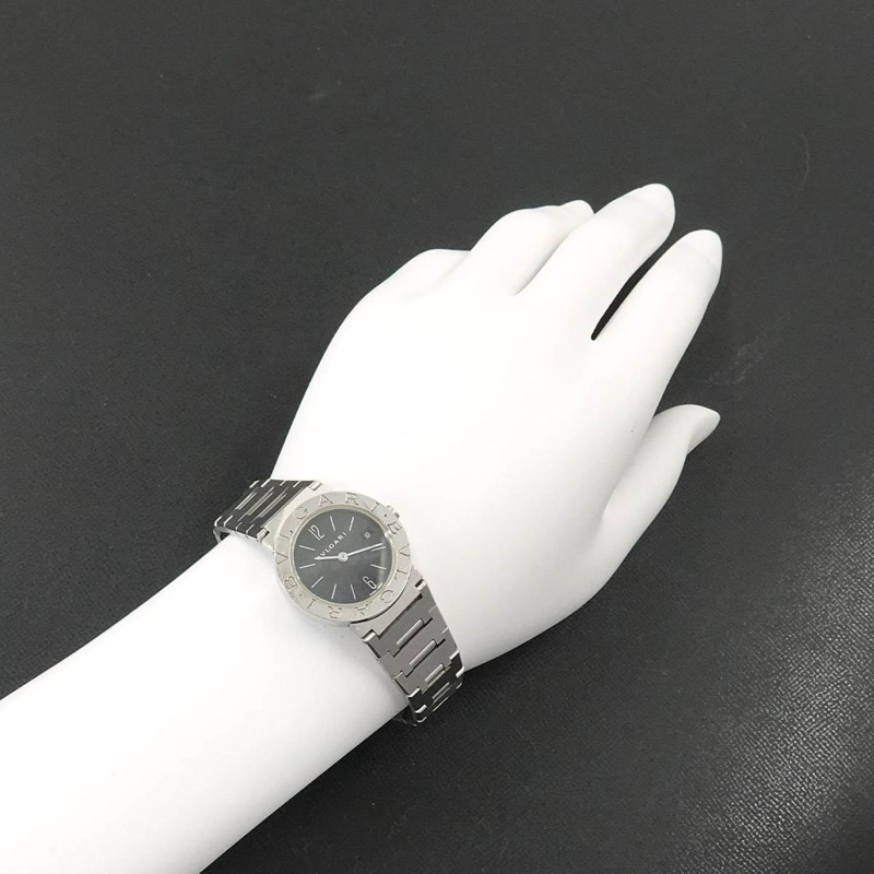 寶格麗 BB26SS 女士腕錶 黑色石英錶-2