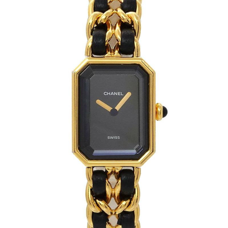 香奈兒 Premiere 女士腕錶,L 碼,H0001,黑金配色,石英機芯-0