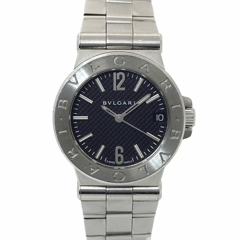 寶格麗 Diagono DG29S 女士腕錶,附日期顯示,黑色石英機芯-0