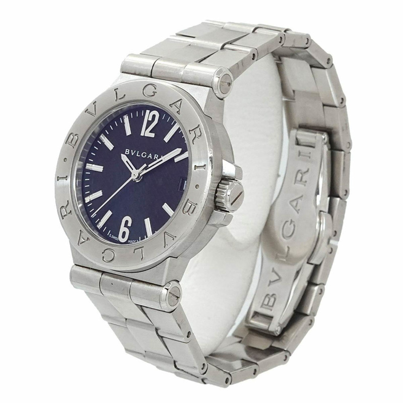 寶格麗 Diagono DG29S 女士腕錶,附日期顯示,黑色石英機芯-1