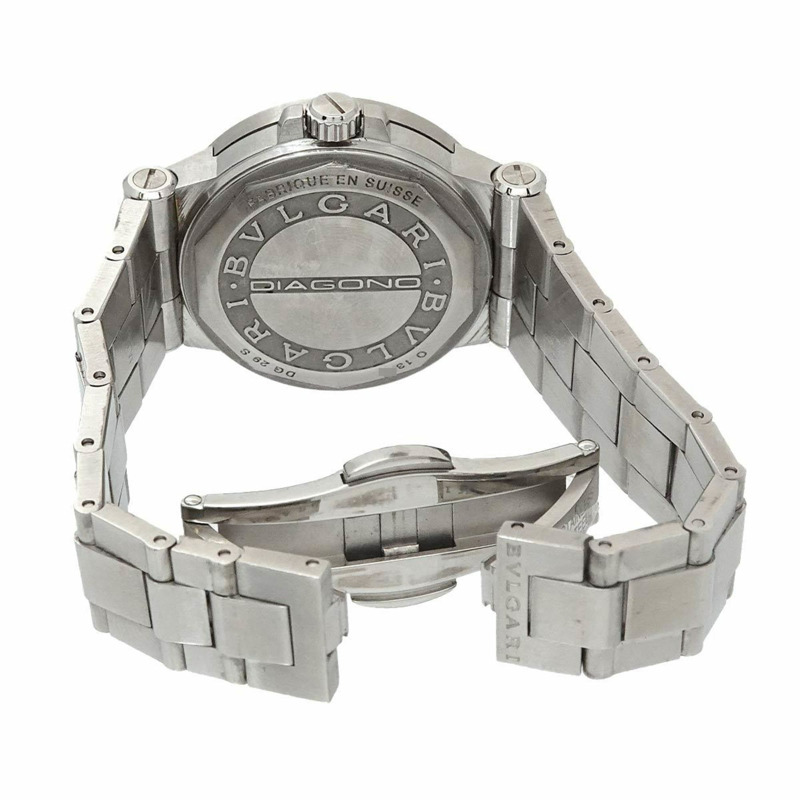 寶格麗 Diagono DG29S 女士腕錶,附日期顯示,黑色石英機芯-3