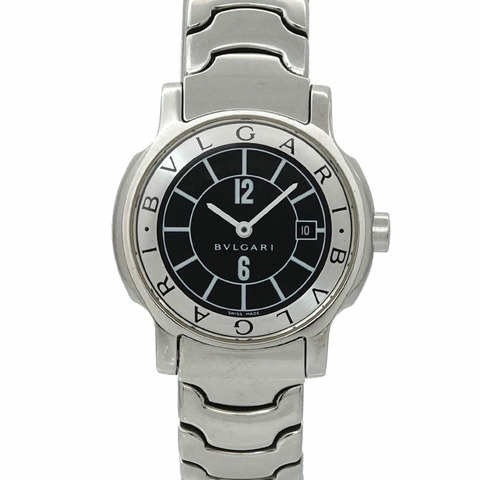 寶格麗 Solo Tempo ST29S 女士腕錶，附日期顯示，黑色石英機芯