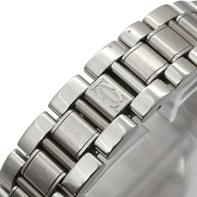 卡地亞 Must 21 Vantianne W10109T2 女士銀色石英腕錶-5