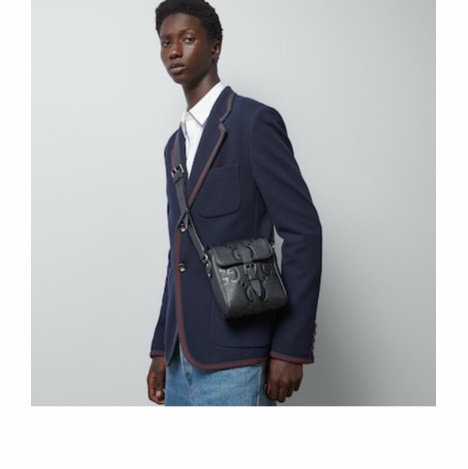 Gucci 男士 JUMBO GG 小號翻蓋單肩包均碼碼小號、18.5cm*4.5cm*14.5cm-1