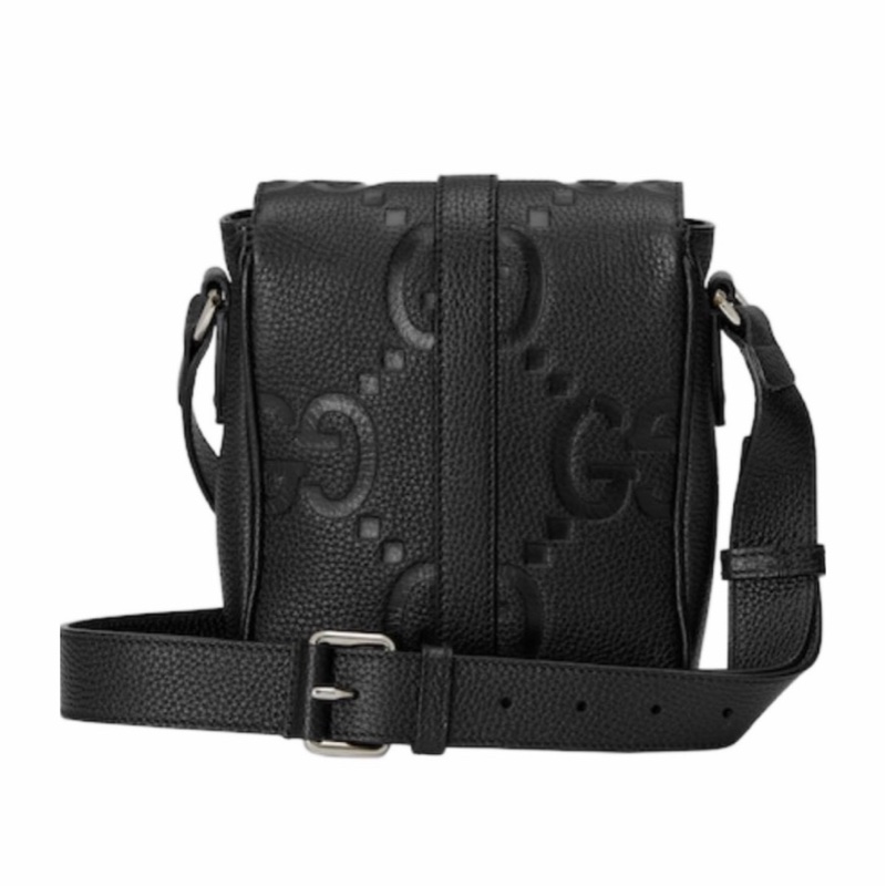 Gucci 男士 JUMBO GG 小號翻蓋單肩包均碼碼小號、18.5cm*4.5cm*14.5cm-4