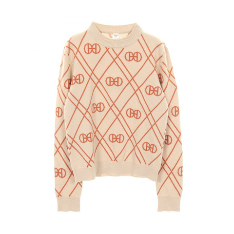 愛馬仕 H Rondo 針織衫 2E2632DT 羊絨米棕色 #36 二手女款