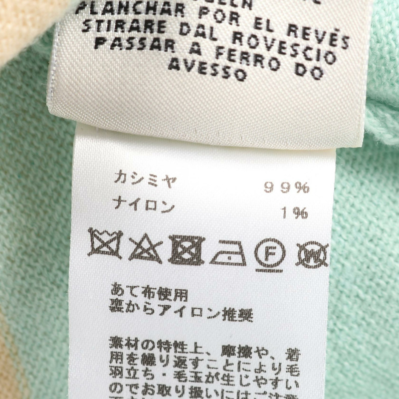 愛馬仕套頭毛衣，羊絨針織，米藍色，#34，二手女款-3
