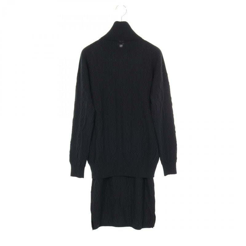 愛馬仕黑色羊絨套裝 #34 二手女款-1