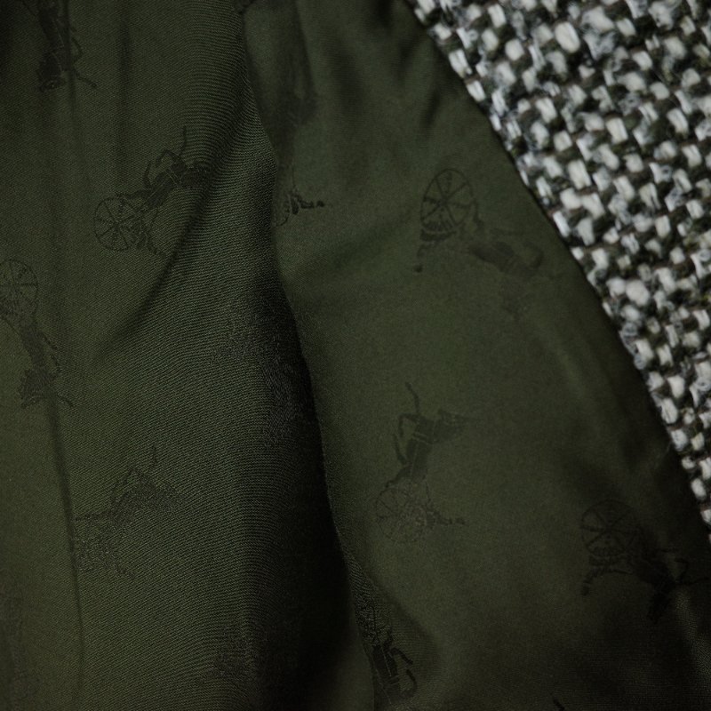 Celine思琳Chasseur tweed獵裝外套36碼 金扣針織 夾層布料外套-9