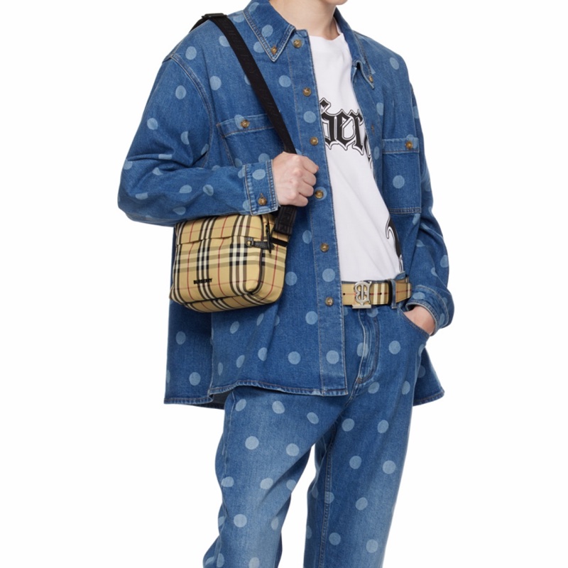 Burberry 男士 Paddy 單肩包均碼碼常規、22.5cm*6.5cm*16cm-2