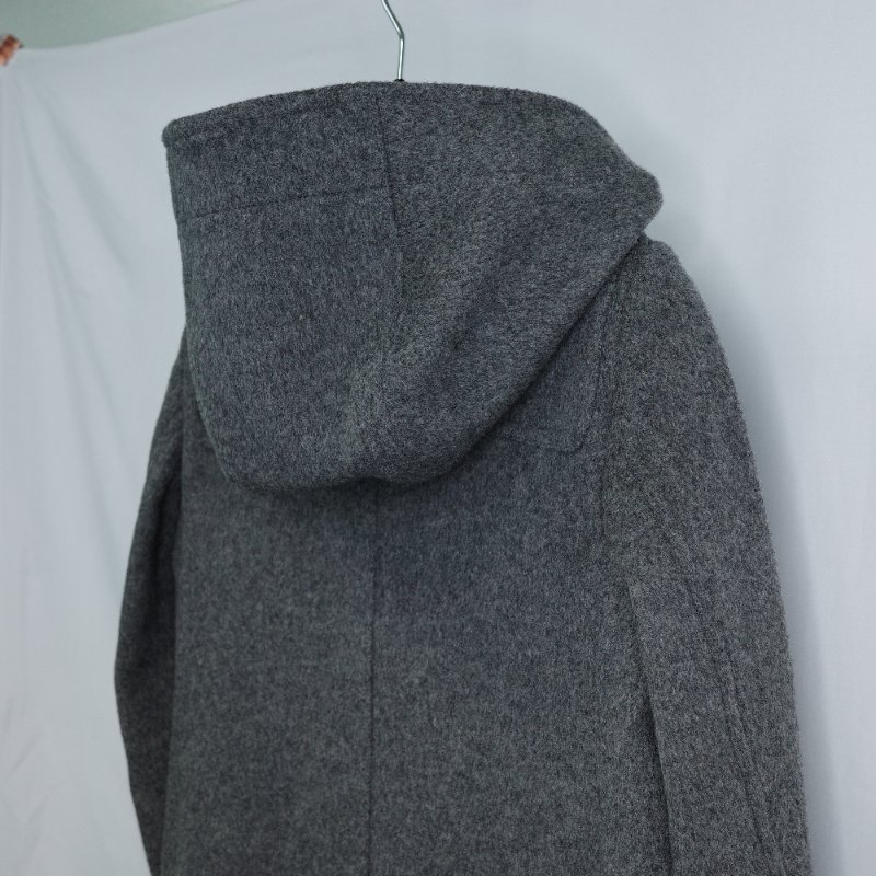 Burberry 巴寶莉 經典格紋 襯底連帽羊毛牛角扣 大衣-3