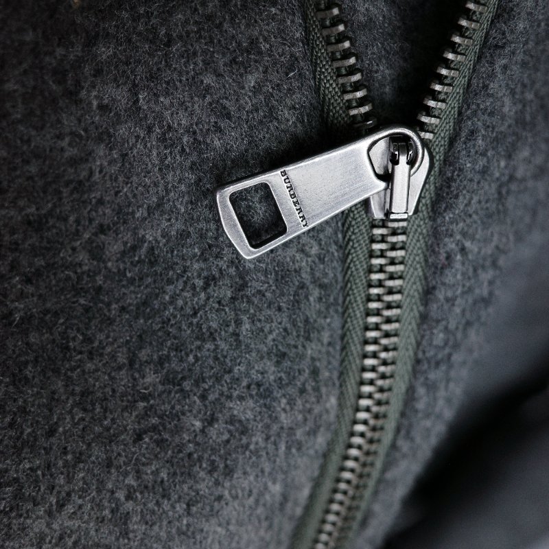 Burberry 巴寶莉 經典格紋 襯底連帽羊毛牛角扣 大衣-7