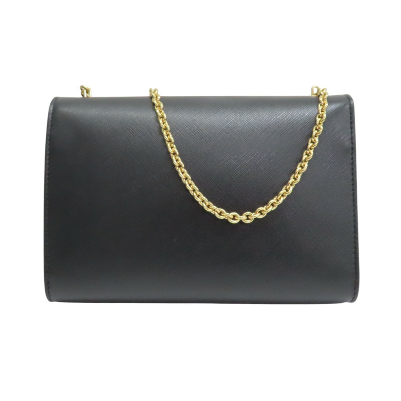 黑色 牛皮 Vara Ribbon 鍊帶肩背包【Salvatore Ferragamo 費拉格慕】 AU-22/B558-1
