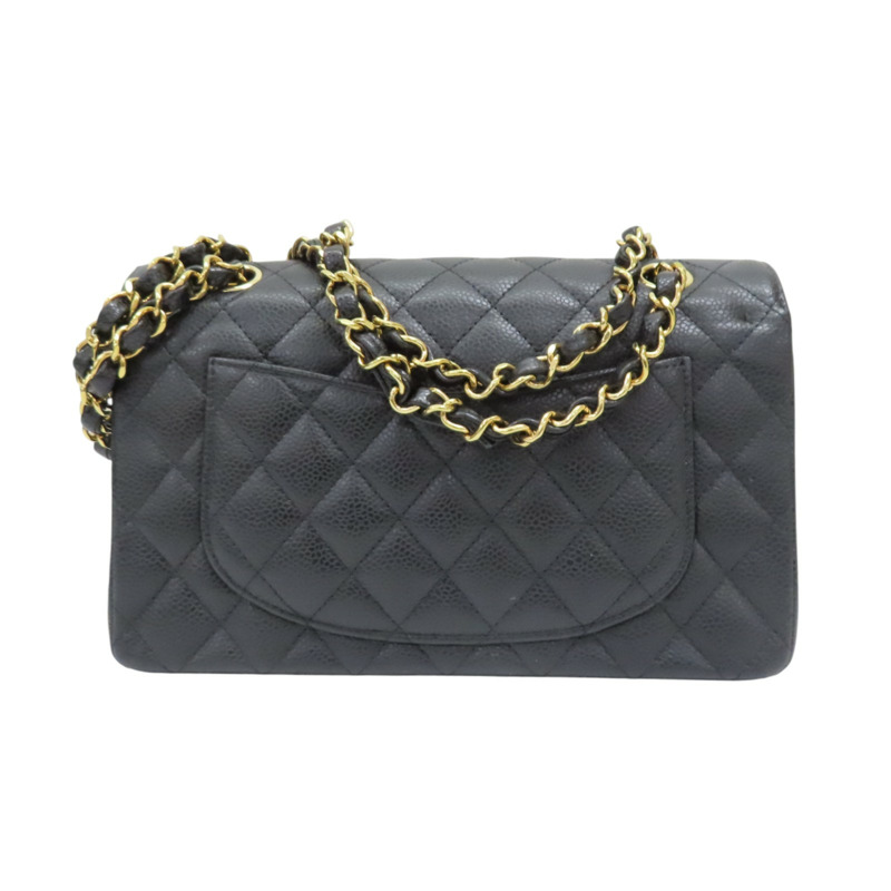 黑色 荔枝紋牛皮 COCO 23 鍊帶肩背包 金扣【CHANEL 香奈兒】 A01113-1