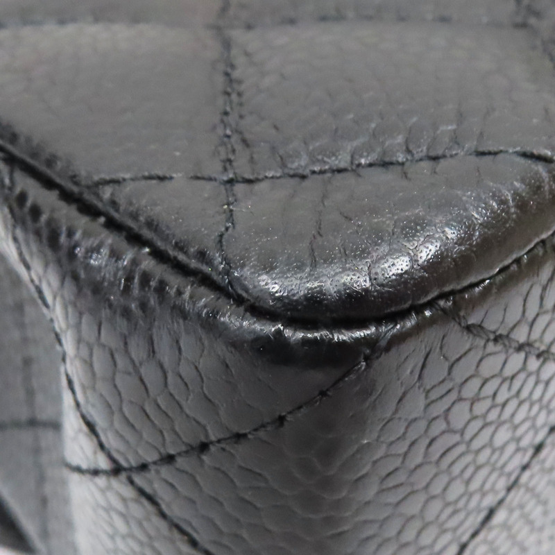 黑色 荔枝紋牛皮 COCO 23 鍊帶肩背包 金扣【CHANEL 香奈兒】 A01113-14