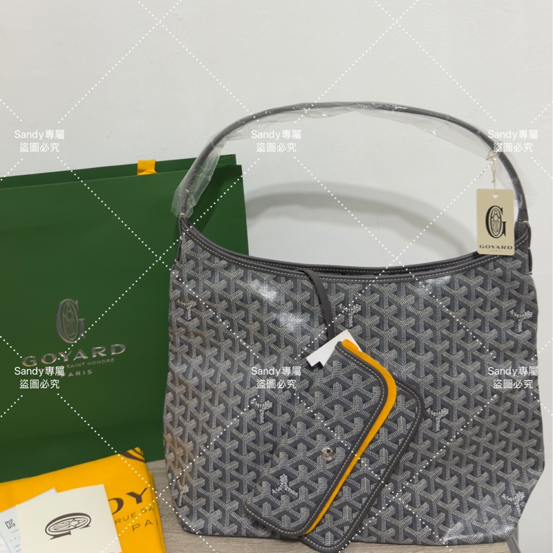 🩶Goyard hobo 灰色🩶全新全配-0