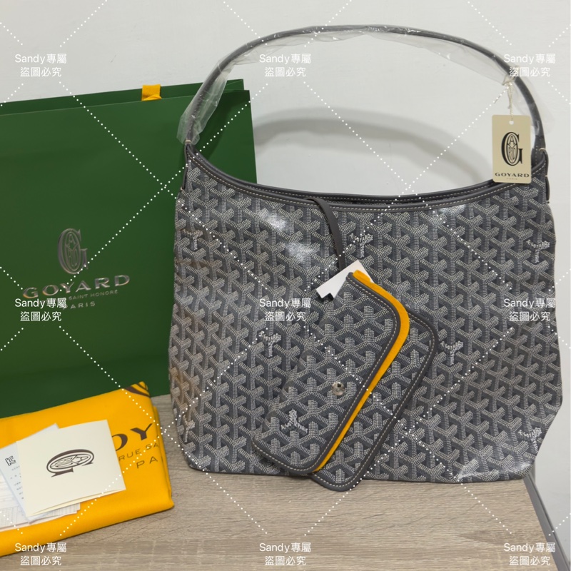 🩶Goyard hobo 灰色🩶全新全配-39
