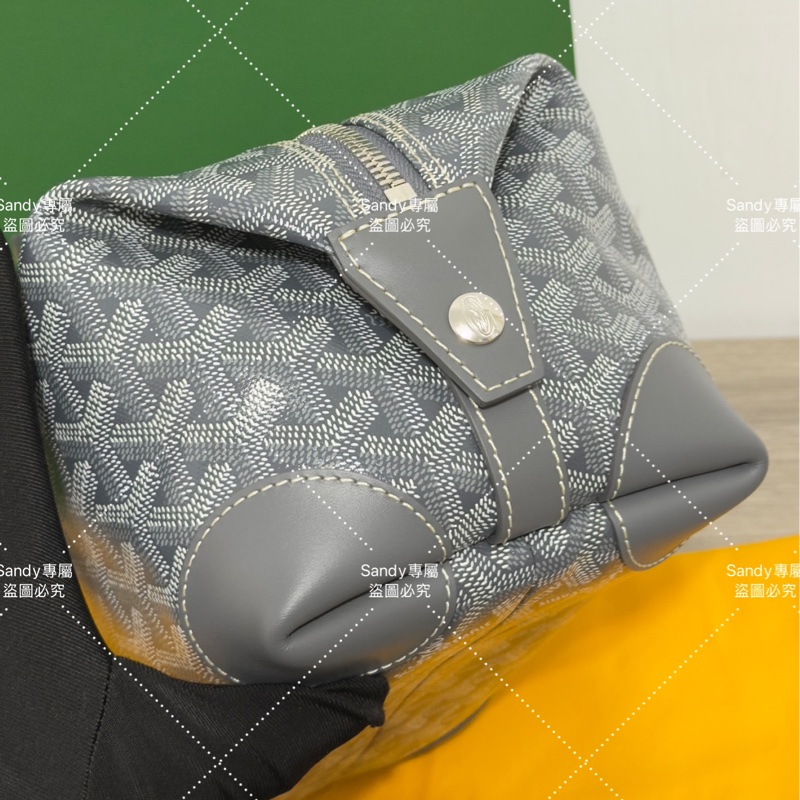 Goyard 洗漱包 化妝包 灰色 (可自行改造手提、斜背包)-11