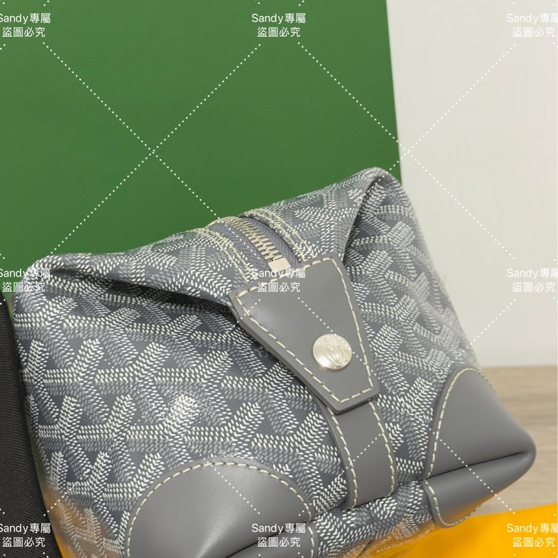 Goyard 洗漱包 化妝包 灰色 (可自行改造手提、斜背包)-24