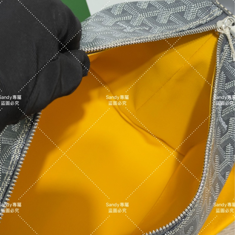 Goyard 洗漱包 化妝包 灰色 (可自行改造手提、斜背包)-29
