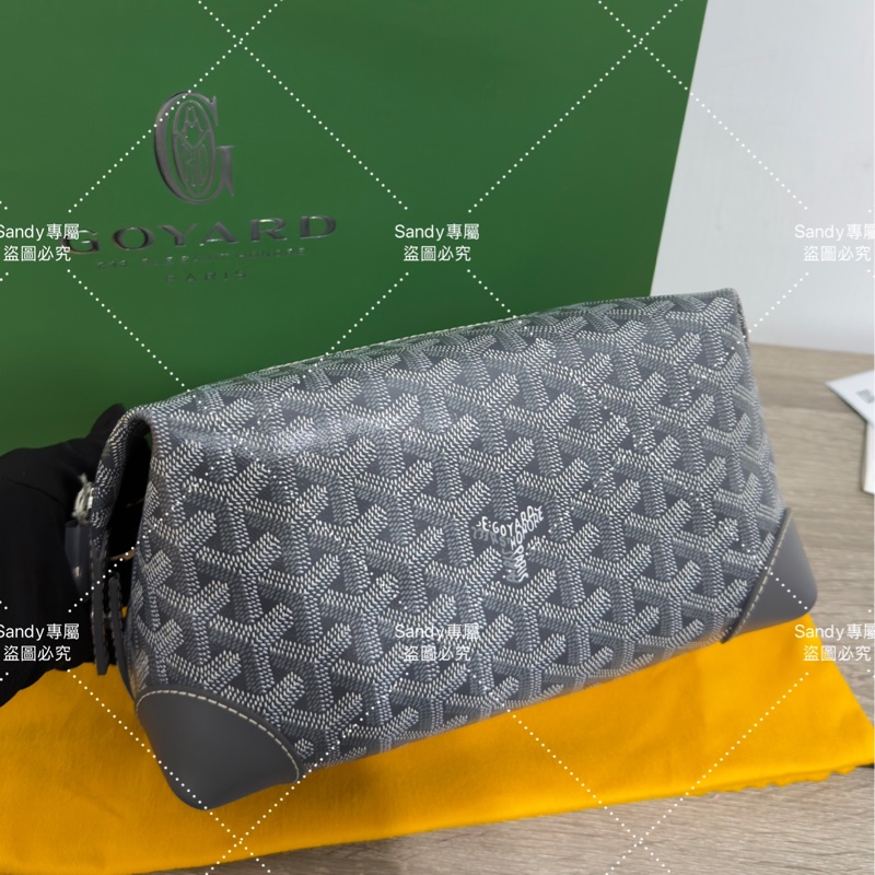 Goyard 洗漱包 化妝包 灰色 (可自行改造手提、斜背包)-40