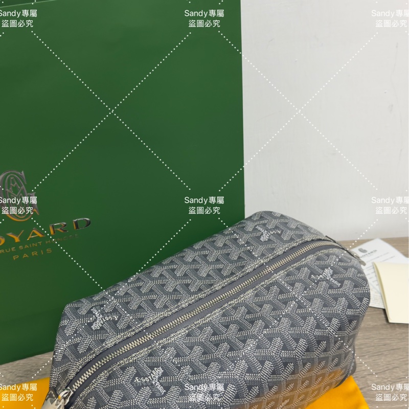 Goyard 洗漱包 化妝包 灰色 (可自行改造手提、斜背包)-45