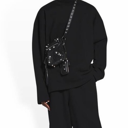 Balenciaga 男士 LE CAGOLE 可拆卸拉鍊小袋斜挎包均碼碼常規、16cm*5cm*19.8cm-6