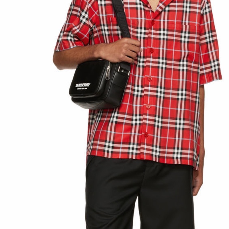 Burberry 男士 徽標印花斜挎包均碼碼常規、22.5cm*6.5cm*16cm-5