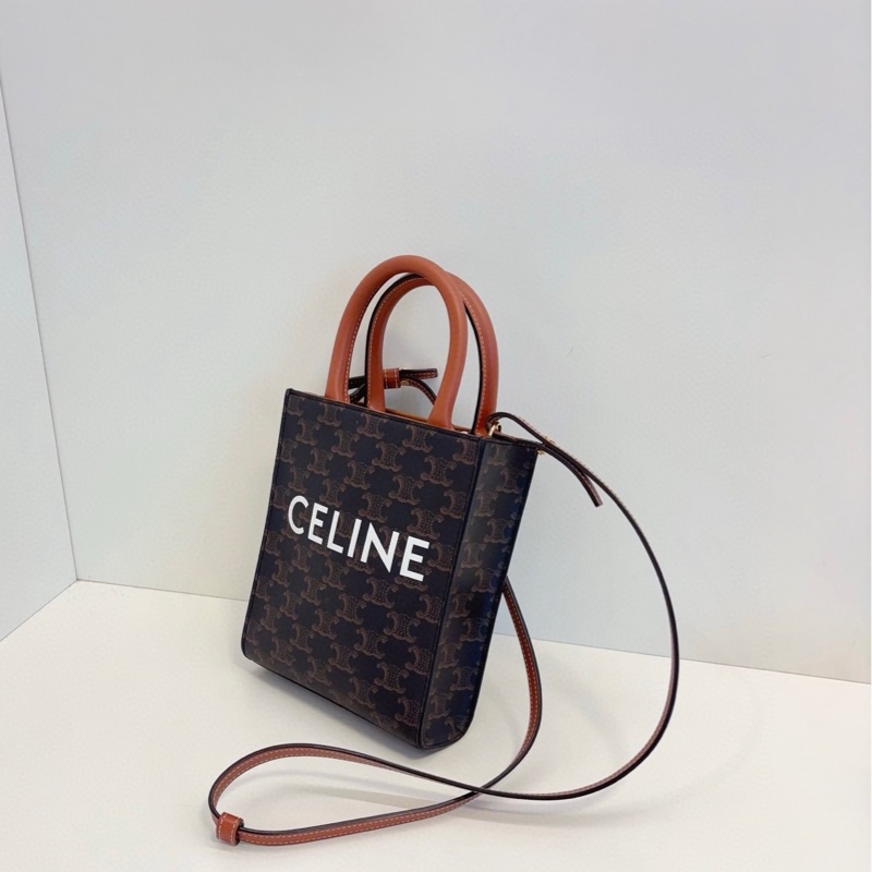 閒置Celine 賽琳 mini tote凱旋門老花琴譜包-2