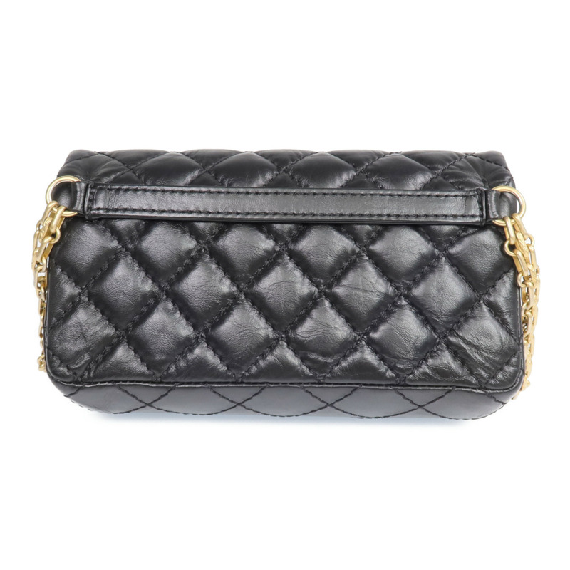 CHANEL 牛皮皮革2.55 Belt Bag金扣鏈帶肩背袋-2