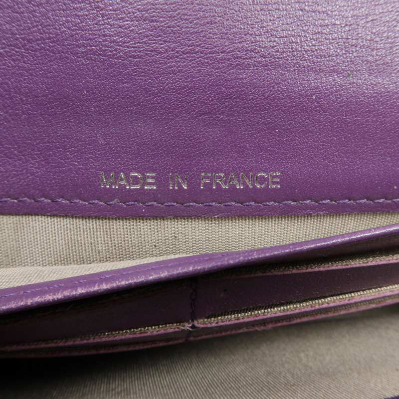 CHANEL 漆皮皮革Long Wallet銀扣長錢包-14